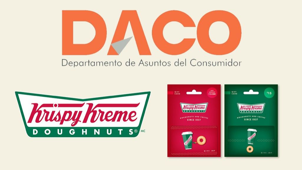  DACO pide retiro inmediato de tarjetas de regalo de Krispy Kreme que vende CVS en la Isla 