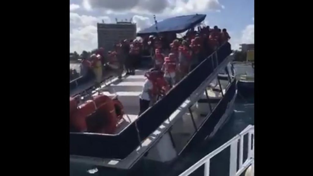  Video: Â¡Turistas alemanes viven pesadilla! Se hunde catamarÃ¡n en Cozumel