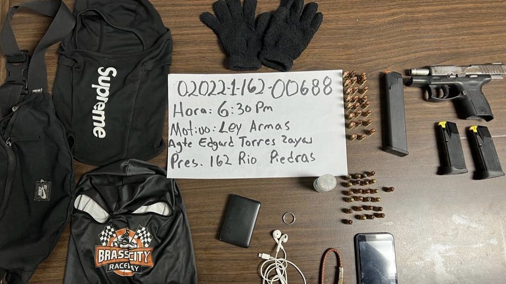  Arrestan sujeto con arma de fuego en R&iacute;o Piedras 