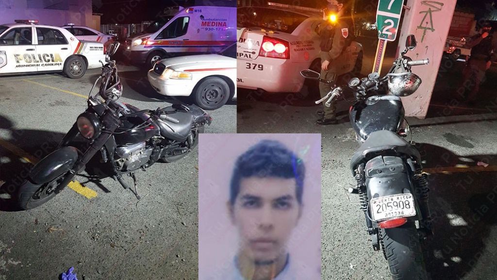  Se le fue a la huida a los municipales de Carolina, se cay&oacute; de la motora y termin&oacute; denunciado por &ldquo;El toque de Queda&rdquo; 