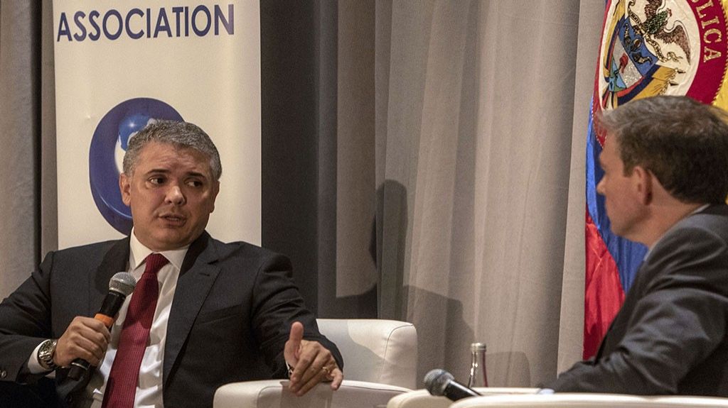  Duque dice ser promotor de libertades y democracia en Am&eacute;rica Latina 