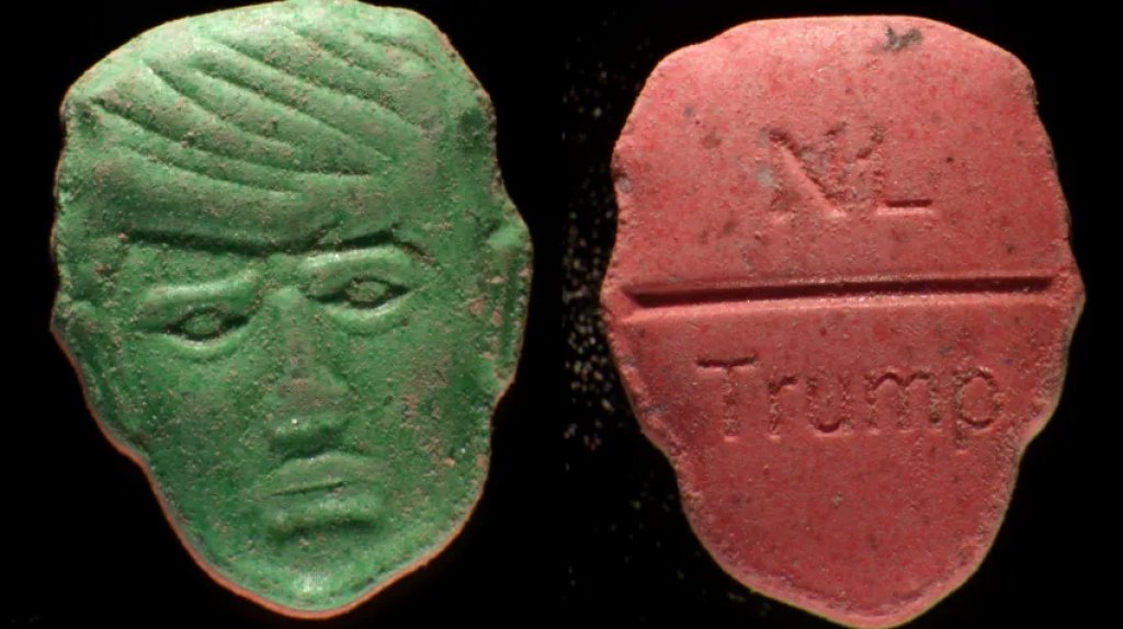  Emiten &ldquo;alerta roja&rdquo; por peligrosas pastillas de &eacute;xtasis con la cara de Donald Trump 