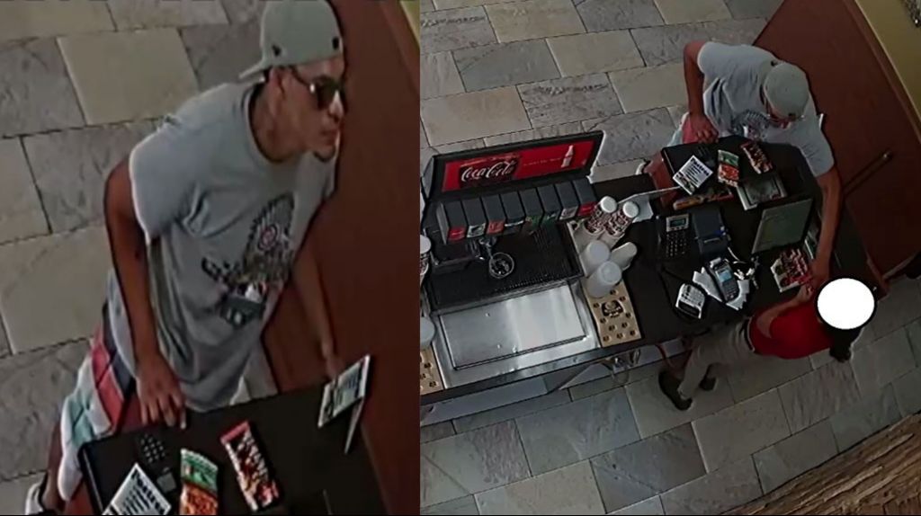  Se Busca: Qued&oacute; grabado mientras roba pizzer&iacute;a de San Juan 
