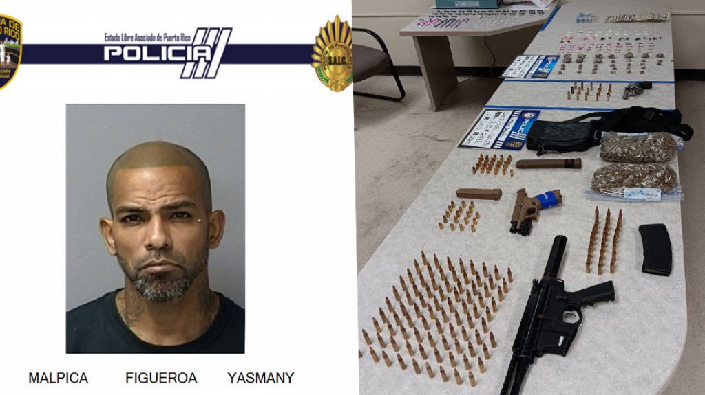  A la cárcel hombre arrestado con drogas y una arma en caserío de Manatí 