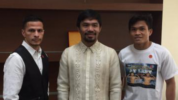 Se ven Mcjoe Arroyo y Ancajas en reuniÃ³n con Pacquiao en Filipinas