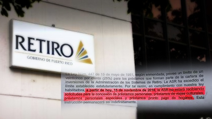 Empleados públicos no podrán realizar prestamos en Retiro