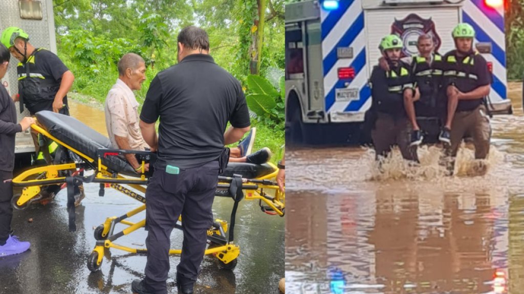  Rescatan a octogenario arrastrado por golpe de agua en Vega Alta 