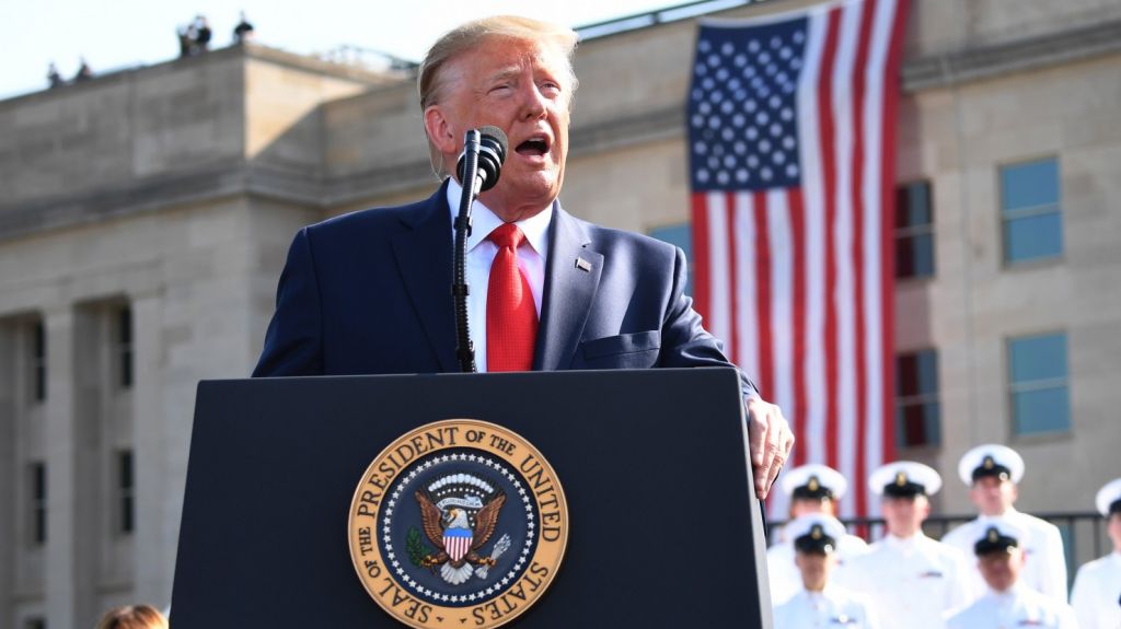  Trump amenaza a los talibanes durante el 18 aniversario del 11-S 