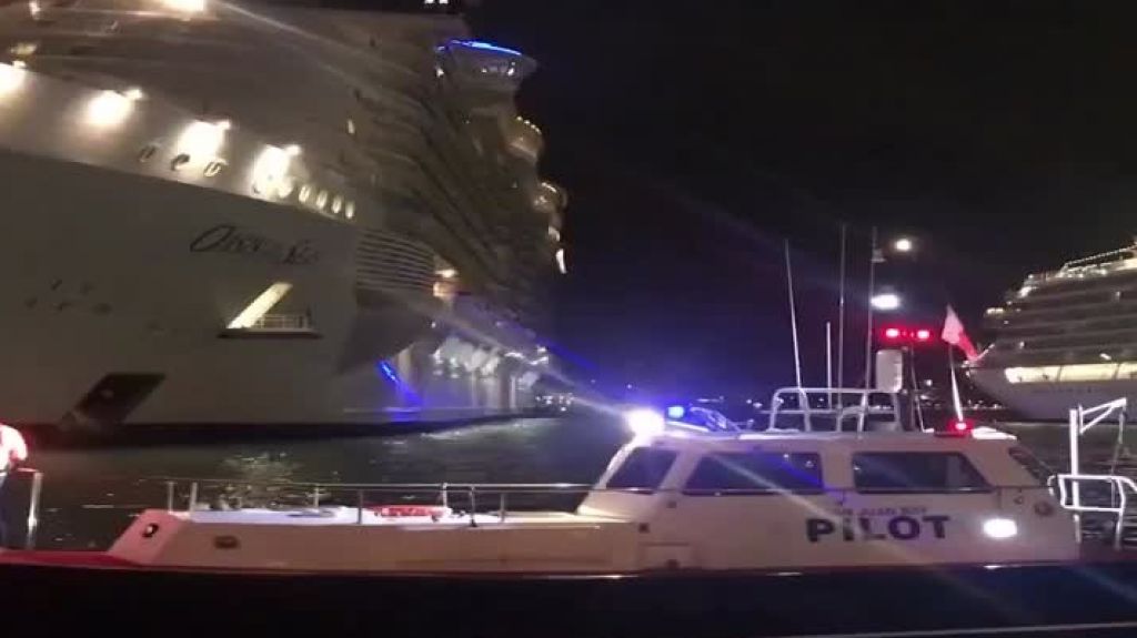  Video en vivo de la b&uacute;squeda de un pasajero de crucero que cay&oacute; al mar en San Juan 