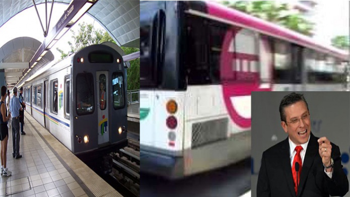 Enchismado el "Gobe" Dice que el lunes paraliza la AMA y el Tren