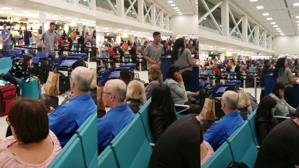  Video: Vuelve a la normalidad aeropuerto Luis Mu&ntilde;oz Mar&iacute;n luego de activarse protocolo de emergencia 