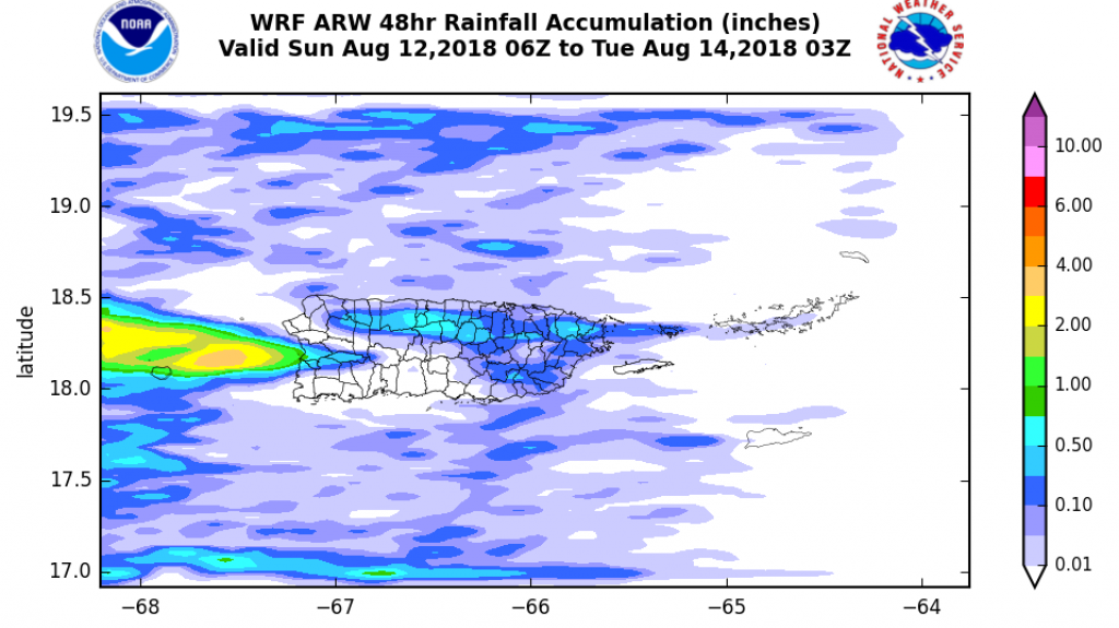  Aguaceros pasajeros a trav&eacute;s de la regi&oacute;n 