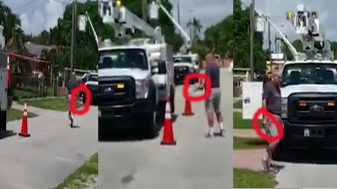 Video: Hombre le dispara a guagua de AT&T que estaciono frente a su casa