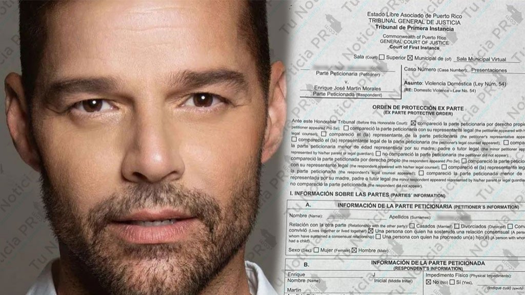 Fotos: Expiden orden de protección por ley 54 en contra del cantante Ricky Martin 