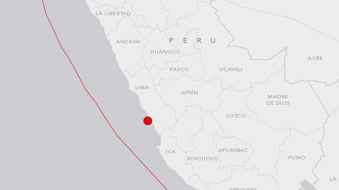 Un sismo de magnitud 5,8 se registra en PerÃº