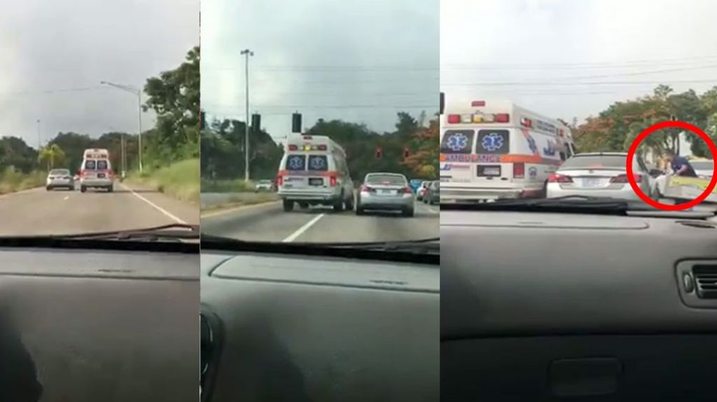  Video: Param&eacute;dicos interceptan conductor para discutir con el 