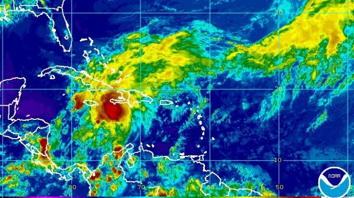 Impresionante imagen de satÃ©lite de vaguada que afecta a islas cercanas