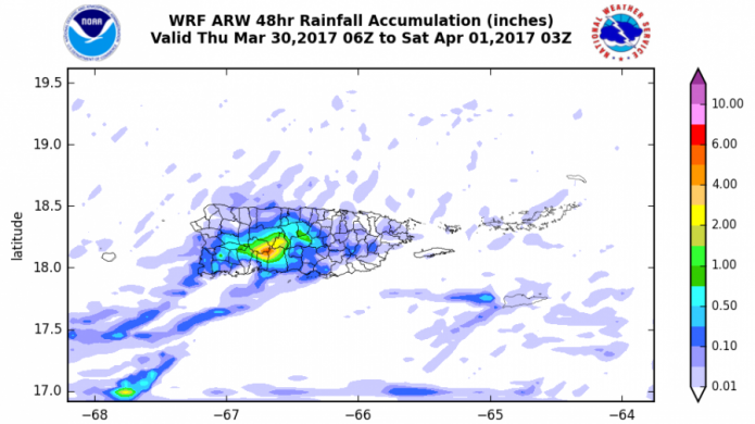 Alto riesgo de corrientes peligrosas a travÃ©s de la costa norte; mientras que las tardes prevalecerÃ¡n inestables. 