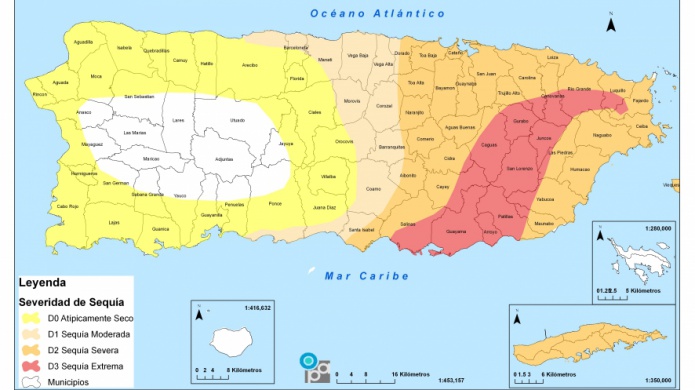 Aumenta a 20 la cifra de municipios bajo sequÃ­a extrema
 
