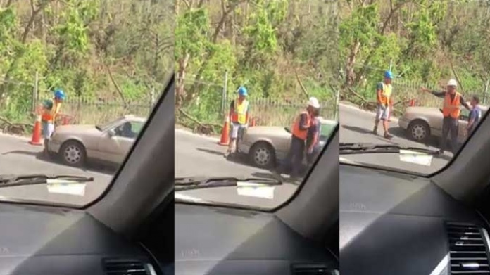 Video: Captan conductor imprudente que intentó agredir a trabajador que ayuda a levantar a Puerto Rico