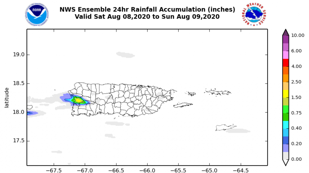 Actividad de lluvia limitada durante los próximos tres días 