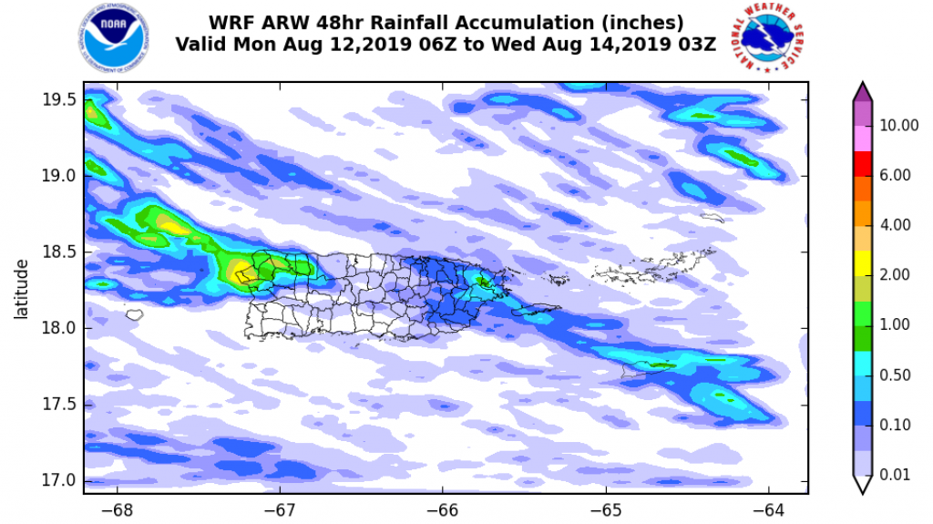  Tiempo variable tras paso de d&eacute;bil onda tropical 