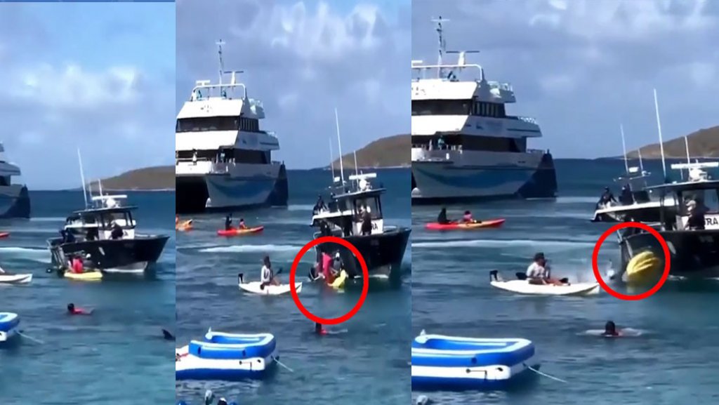  Video: Estos intentaron impedir el paso de la lancha de FURA y se quedaron sin Kayak 
