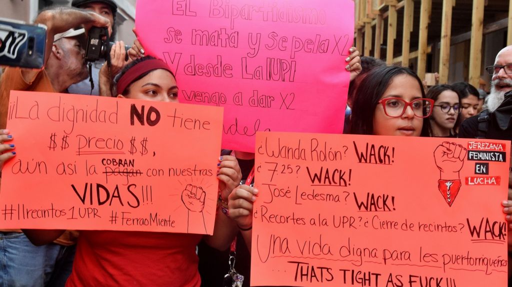  Estudiantes y funcionarios de la UPR piden acci&oacute;n a la gobernadora ante recortes en el presupuesto 