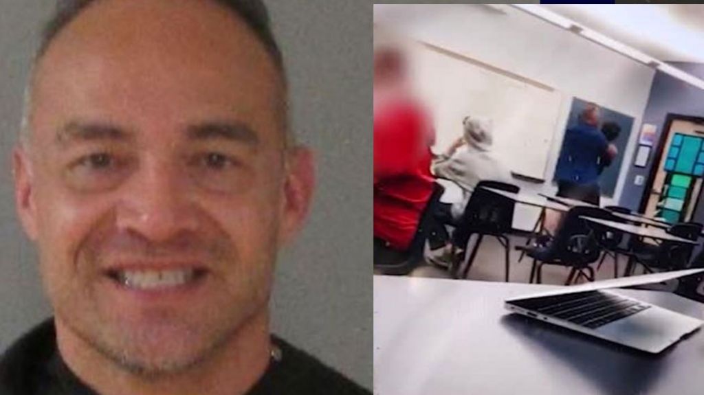  A la c&aacute;rcel maestro de Florida que aparece en un video sacando un estudiante del sal&oacute;n 