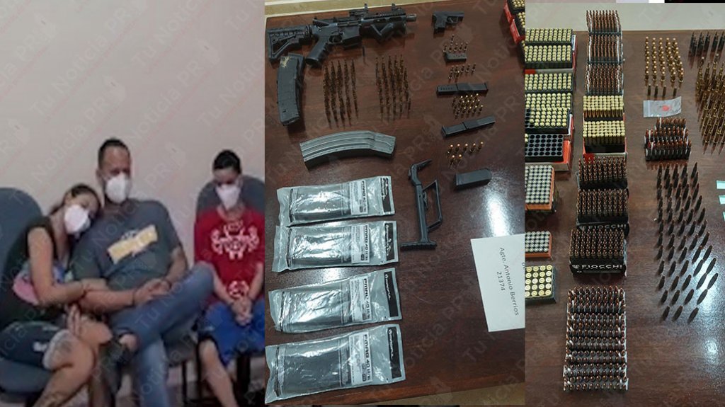  Video: Arrestan al padre a la madre y al hijo durante allanamiento en Aguas Buenas 