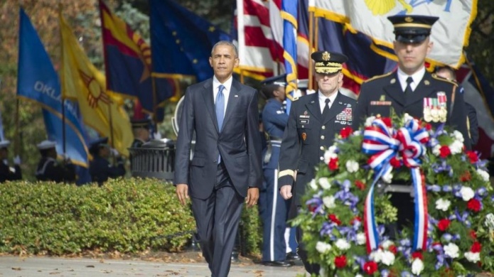 Obama pone a veteranos como "ejemplo" para recobrar la unidad tras elecciones
