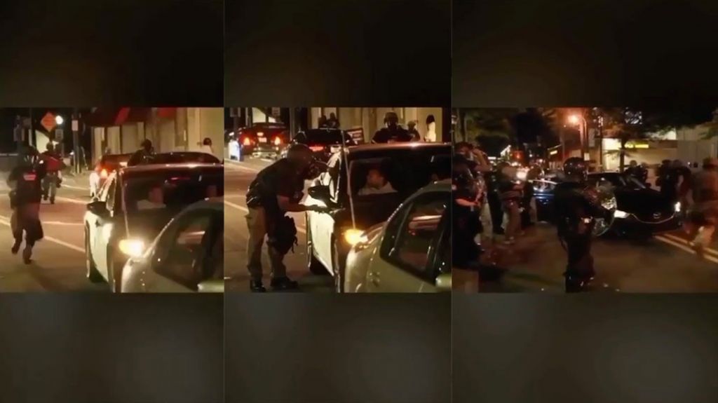  En video momento en que polic&iacute;as en Atlanta sacan ciudadanos de los veh&iacute;culos y los arrastran por la calle 