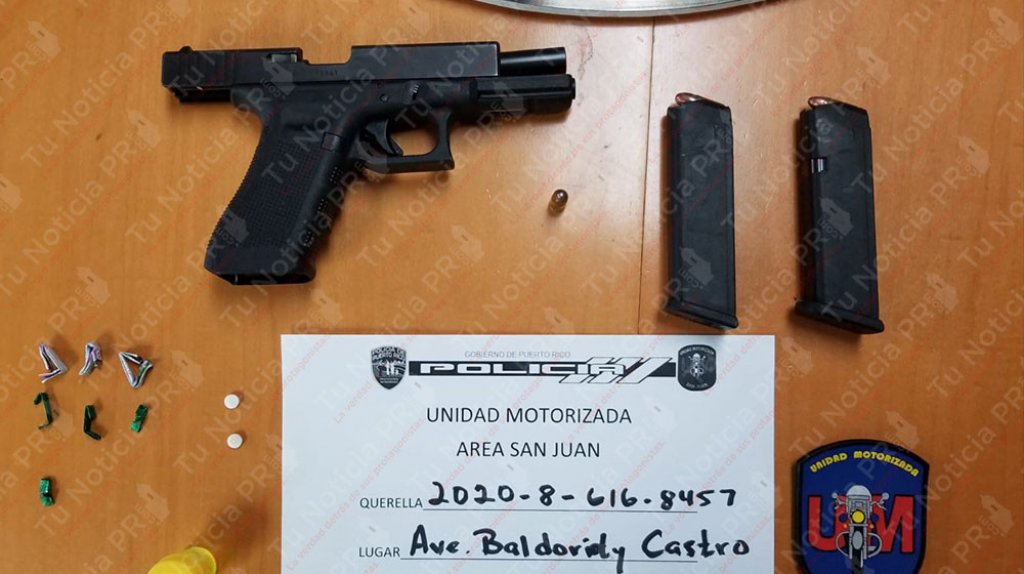  Arrestan a dos en la Baldorioty, por ley de armas 