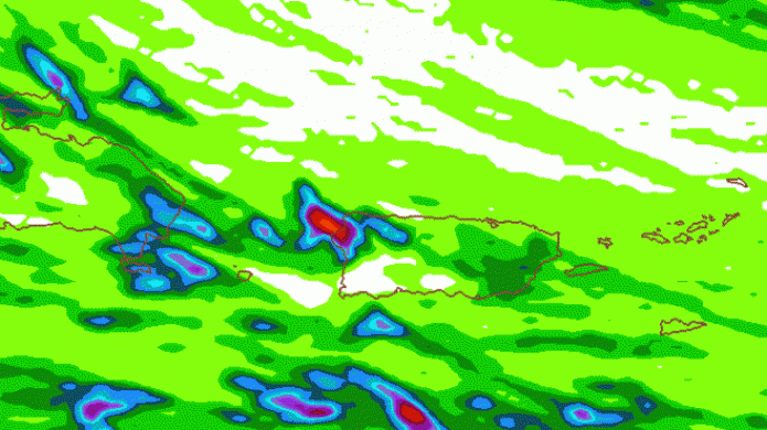 Menos actividad de lluvia durante los prÃ³ximos dÃ­as...