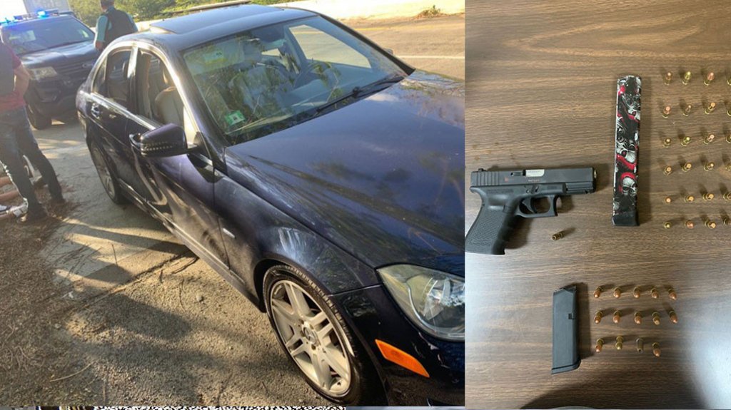  Dos arrestados con armas en expreso 52 