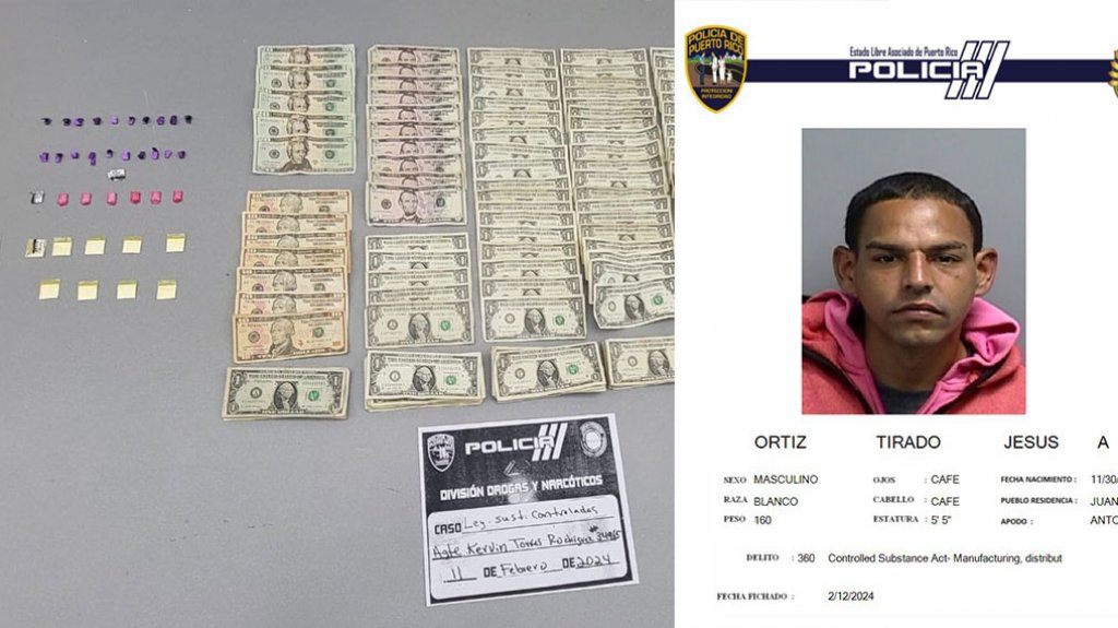  Arrestado con drogas en Juana D&iacute;az 