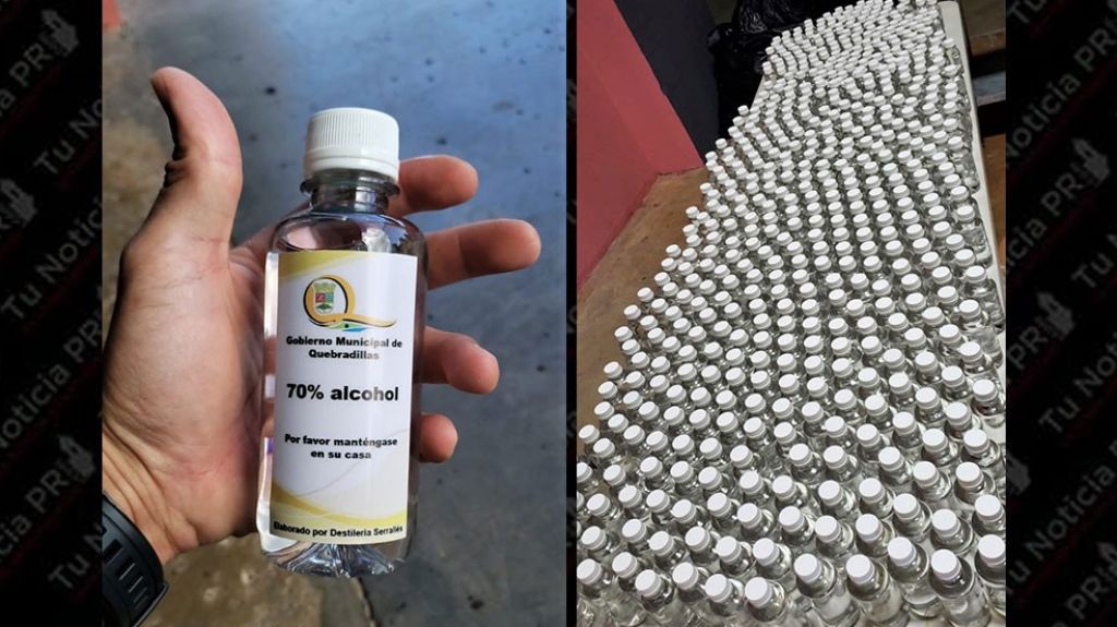  Quebradillas entrega guantes, alcohol y mascarillas a hospitales y a la Polic&iacute;a estatal como medida para prevenir contagios 