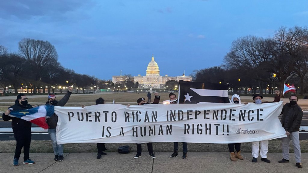  Protestan en Nueva York y Washington por la independencia de Puerto Rico y contra la anexi&oacute;n 