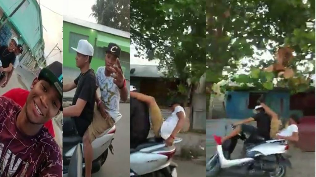  Video: J&oacute;venes dominicanos transmit&iacute;an por &ldquo;Facebook Live&rdquo; mientras corr&iacute;an motora, terminaron estrellados 