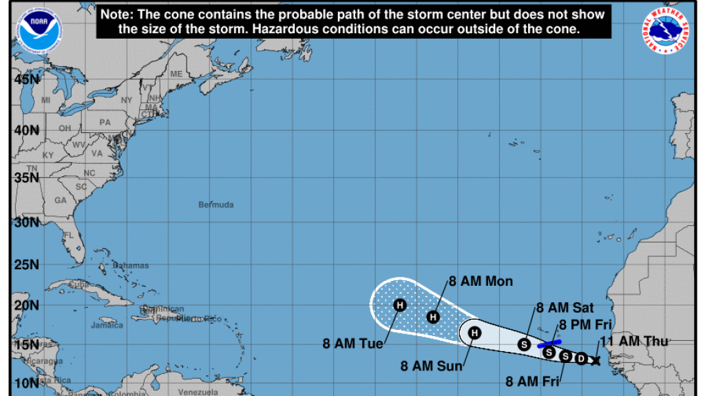  Surge el cicl&oacute;n potencial #6 en el Atl&aacute;ntico 