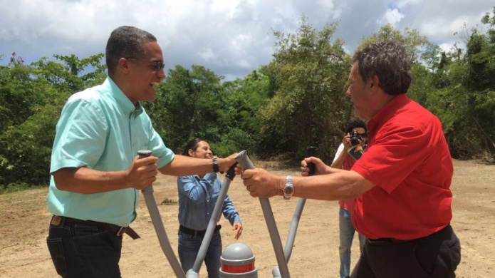 Inauguran gimnasio al aire libre en Vieques