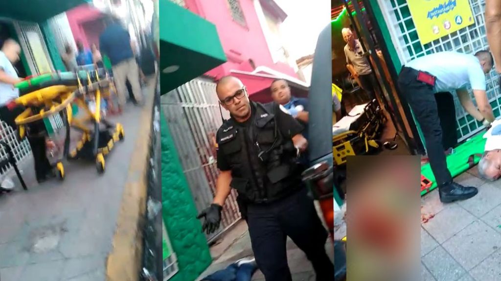 En video momento en que socorren a las victimas de violenta balacera ayer en Can&oacute;vanas 