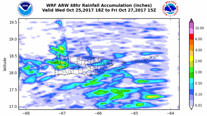 Aguaceros continuarÃ¡n manifestÃ¡ndose, cada tarde, en porciones del oeste