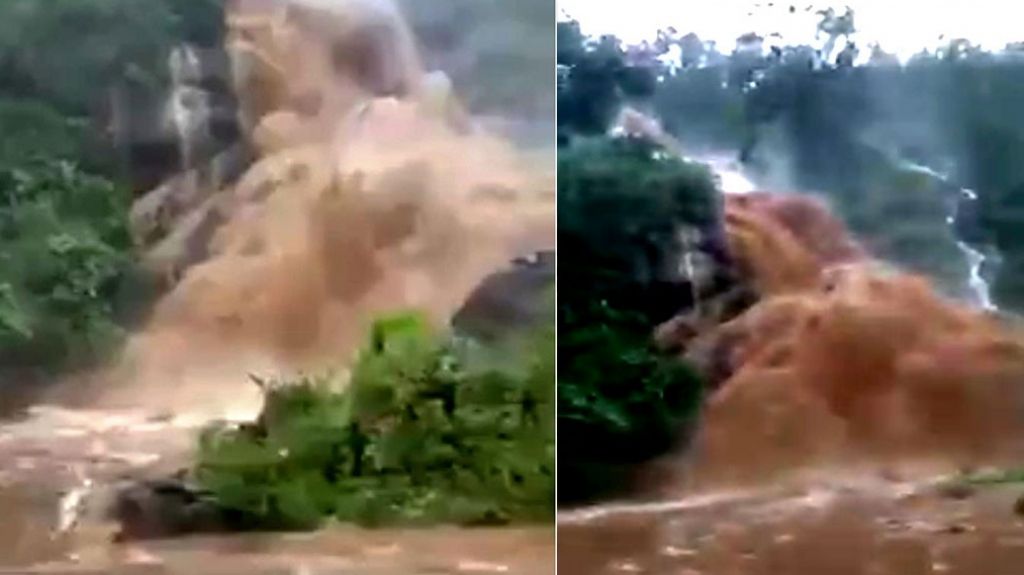  Alcaldesa de Morovis activa equipo de seguridad ante roca que genera impresionante cascada&nbsp; 