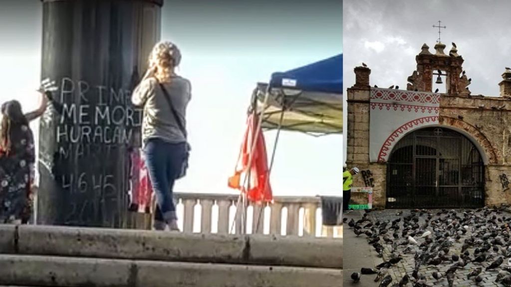  Publican video de manifestantes vandalizando el Tótem en San Juan 