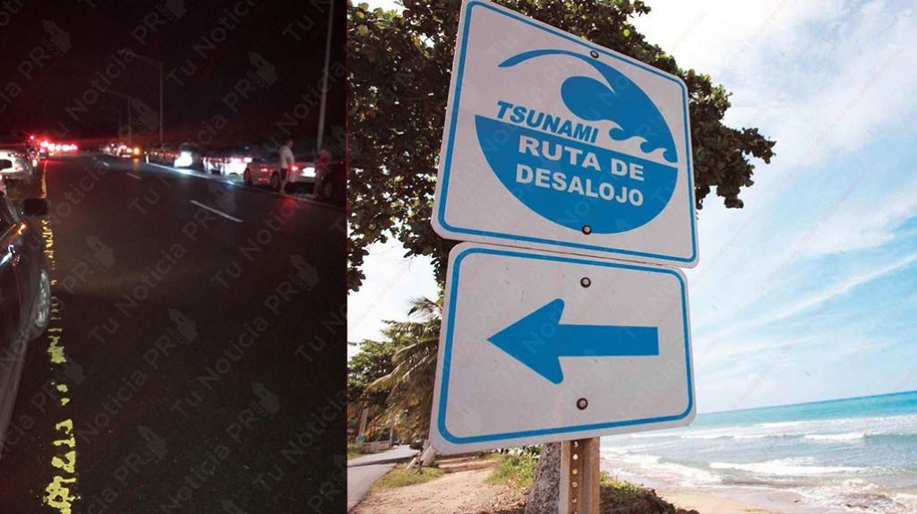  Fotos: Llenas las carreteras de Lo&iacute;za por el desalojo ante advertencia de Tsunami 