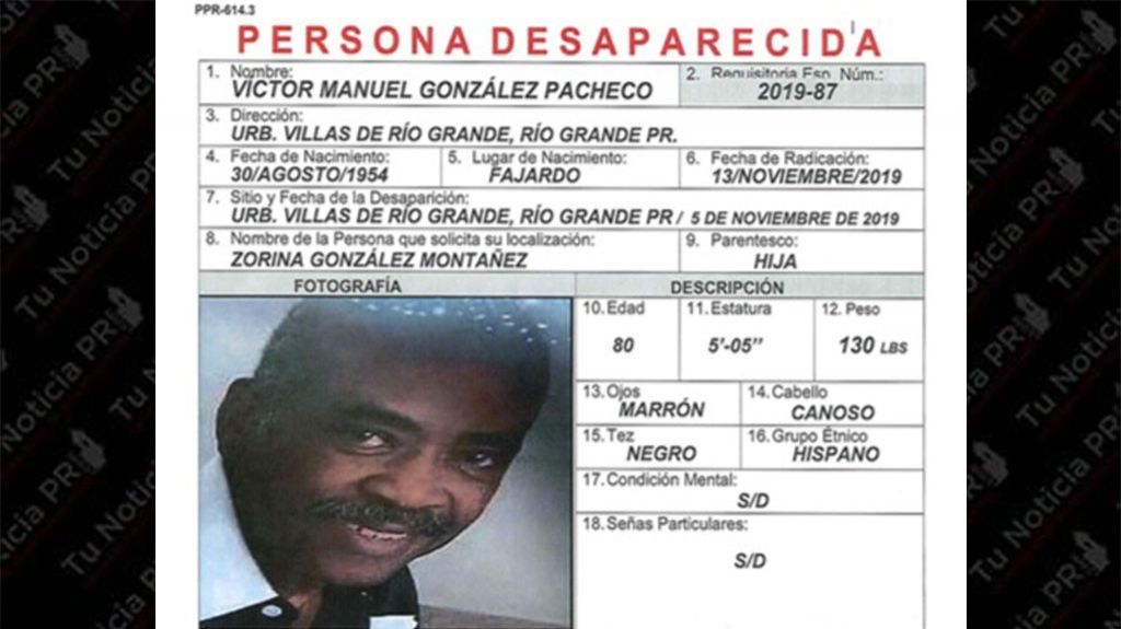  Reportan octogenario desaparecido en R&iacute;o Grande 