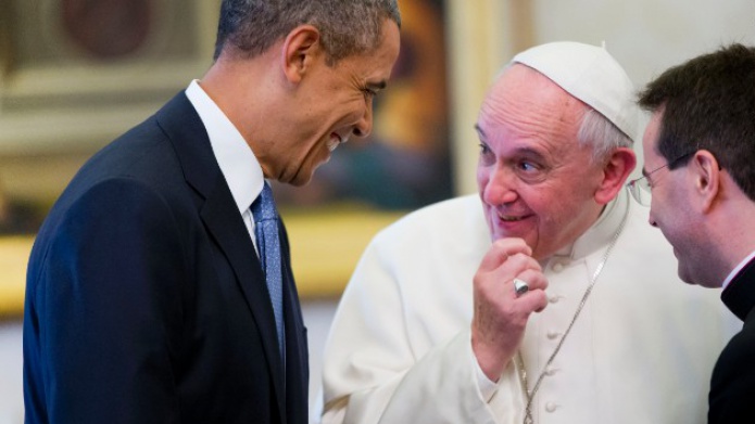 "Soy un gran admirador suyo", le dijo Obama al papa Francisco