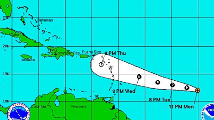 DepresiÃ³n Tropical podrÃ­a disiparse antes de llegar a Puerto Rico... 