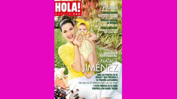 Cantante Natalia JimÃ©nez presenta a su hija Alessandra